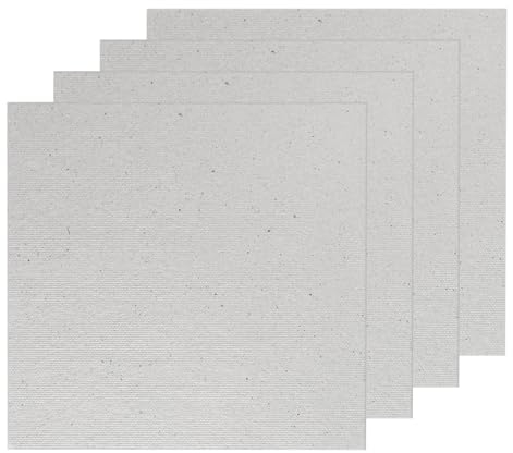 PATIKIL 5,1 x 5,1 in Microonde Guida Onda Copertura 4pz Universale Microonde Mica Piastre Foglio 0,4mm Spesso Ricambio Parte Calore Isolamento per Microonde Forno