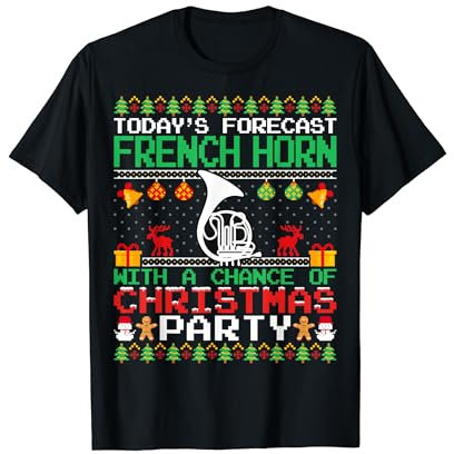 French Horn Christmas Party French Horn Player Christmas T-Shirt