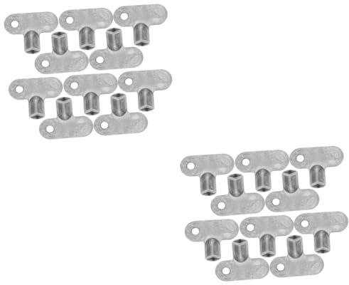 Uonlytech 20 Pcs Radiator Exhaust Valve Plumbing Bleeding Keys Radiator Valves Radiator Bleeder Key Valve Wrench Radiator Bleed Key Socket Keys Square Hole Key Meter Box Zinc Alloy Gas