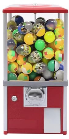 Gashapon-maskin, barntuggummimaskin, liten godisautomat, Gashapon-maskin, godisautomat,Red