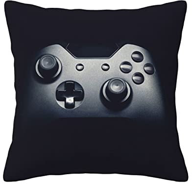 NBSNGSLS Gaming Controller Pattern Print Corduroy Throw Pillow Covers Square Cushion For Couch Decor Living Room