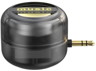 Jeenuuder Mini Altoparlante Portatile Universale 3,5 mm Sound Box Amplificatore Altoparlante Del Telefono Cellulare Altoparlanti Cablati Esterni Trasparente Nero