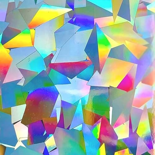 Rainbow Symphony – Make Your Own Rainbow Window Sun Catchers, Stickers and Decals. Craft Film for Cricut & Silhouette Cutting Machines, Crystal Pattern 12 x 18 - Made in The US