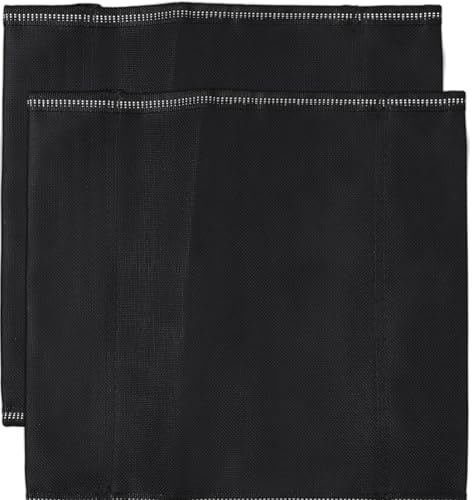 GORGECRAFT 2pz Mini Pieghevole Sgabello Da Campeggio Copertura Sgabello per Il Tempo Libero Tessuto Panno 233x247mm Portatile Campeggio Sedia Coperture Nero Pieghevole Leggero Sgabello Da Pesca