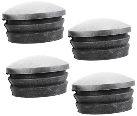 Artibetter Round Fence Post Caps 76mm Rubber Protective Post Covers for Highway Guardrail 4pcs Set for Outdoor Fencing