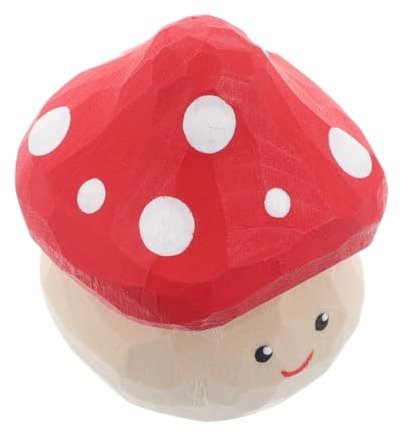 DRESSOOS Jouet Champignon Miniature en Bois Décoration pour Pot De Fleurs