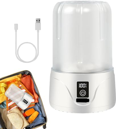 Small Portable Washing Machine - Travel Washer Apartment Washing Machine - Travel Accessories, Adjustable Cleaning Modes for Home, Apartment, Dormitory, Hotel
