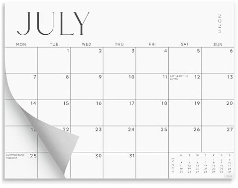 S&O Simple Magnetic Fridge Calendar from July 2025-Dec 2026 - Tear-Off Refrigerator Calendar to Track Events & Appointments - 18 Month Magnetic Planner for Fridge for Easy Planning-13.5x10.5”in