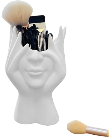 Supporto per pennelli da trucco, supporto per pennelli da trucco, design decorativo bohémien, per organizzare il bagno, la scuola, la casa