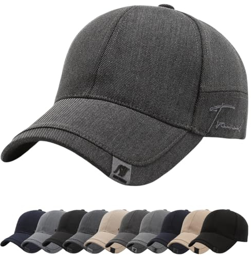 YKDLLF Berretto da Baseball Invernale Uomo Cappello Invernale Uomo con Fodera Cappellino Autunno/Inverno Unisex Berretto da Baseball Cappelli Invernali Cappelli