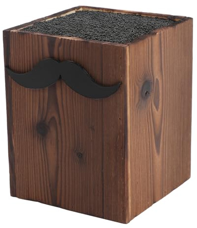 Caja de Madera Gran Capacidad, Tijeras de Peluquería y Peine | Organizador para Barbería, Protege Herramientas, Color Café, Útil para Salón y Mesa Color