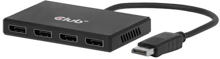 Club3D CSV-7400 DisplayPort Quad Monitor MST Hub 4X 4K30Hz