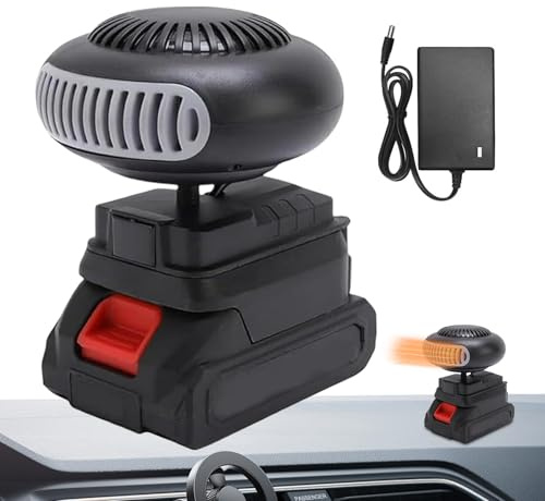 YRTUOP Riscaldamento Auto 170W, Riscaldatore per Auto con Regolazione A 360 Gradi Stufetta Portatile per Autos Riscaldamento Automatico per SUV/Van, 11x10x10.5cm