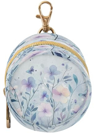 Enkel fräsch blå blomma blomma blomma bebis pojke nappar hållare fodral bärbar myntbörs byteshållare, neutral babyföremål contenedor para chupones de Bebes