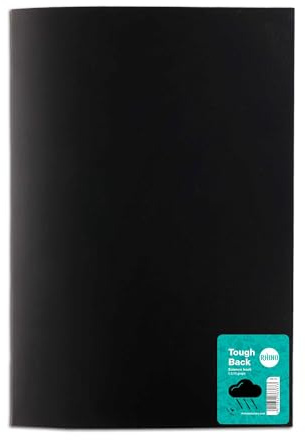 Rhino, TBSC1BU-0 Schreibwarenheft, A4, 64 Seiten, 8 mm liniert, mit Rand und 1:5:10 Millimeterpapier auf alternativen Seiten, Dunkelblau, Lernressourcen, Schulbücher, 1 Stück