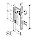 SERRATURA PATENT mm 8x70 E30 BT BRONZATA GB