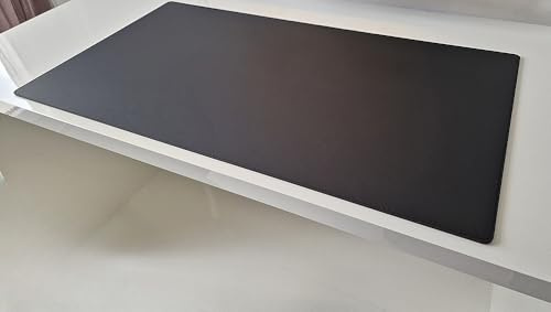 Schreibtischunterlage Echt Leder Schwarz 60 x 40 cm Echt Rindsleder glatt ohne Mousepad