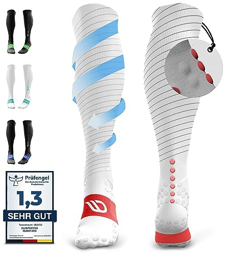 Diasports Kompressionsstrümpfe Herren & Damen - Neue Kompressionssocken mit 3D-Technologie - Stützstrümpfe fürs Laufen - Compression Socks