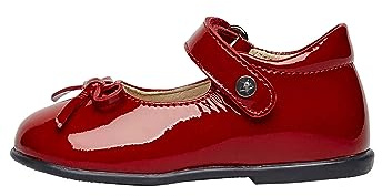 Naturino Ballerine in Vernice con Cinturino, Rosso Scuro 27