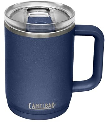 CAMELBAK THRIVE MUG, VSS 16OZ – Sportflasche – vakuumisoliert – auslaufsicherer Deckel – rutschfester Boden – robust und zuverlässig – Navy, Größe: OS