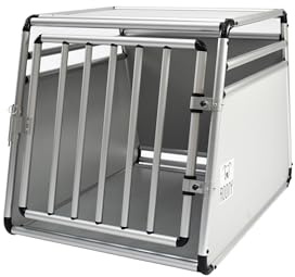 ROONY Cage pour Chien Tube Alu Rond Taille XL 90x68x65 en Aluminium avec Fermeture Sécurisée par Loquet