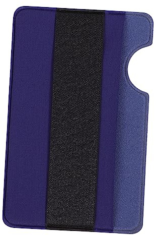 KOMBIUDA Billetera Adhesiva y Conveniente para Teléfono Móvil Autoadhesiva Banda Elástica de Tela Azul para Tarjetas Bancarias y Móvil