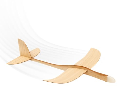 Barsha Space Balsa Wood Airplane Toys Set | Wooden Airplane Kits | 1 Set Balsa Wood Glider Planes Model Toy Airplane Kits | Classic Toys for Adult