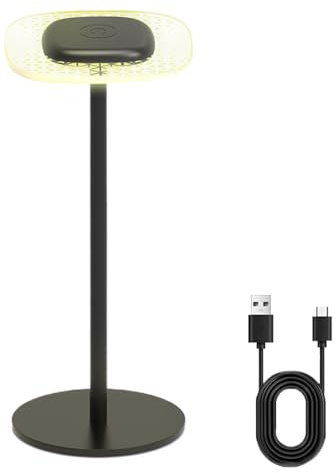 Lampe De Bureau LED – Lape De Table Rechargeable À Intensité Variable, Fonctionnant Sur Piles | Lampe De Bureau Pour Lire, Travailler, Se Reposer, Étudier, Chevet De Chambre À Coucher, Accessoire