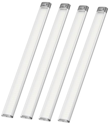 4 Stück 168 LED Innenbeleuchtung, 12 Volt Led Leiste Lampen Wohnmobil, 12V Leiste 2000LM 8W Led Lampe Wohnmobil mit Schalter, 6000K Wohnwagen Lampen 12v für Auto Van Caravan Boot Küche LKW, 40cm