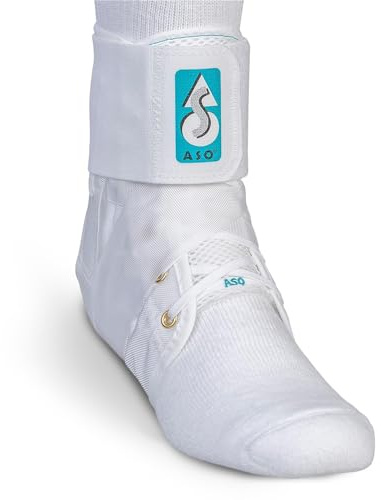Med Spec ASO Ankle Stabilizer (X-Small, White) – Lace Up Ankle Brace for Sprained Ankle and Peroneal Tendonitis, Orthopedic Ankle Support for Men, Women, Adults, Teens and Kids, Sports Injury Recovery, 264001
