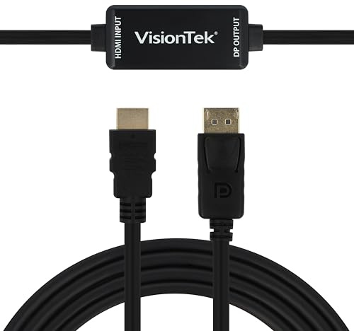 VisionTek HDMI to DisplayPort 1.5M Active Cable (M/M) - 900822