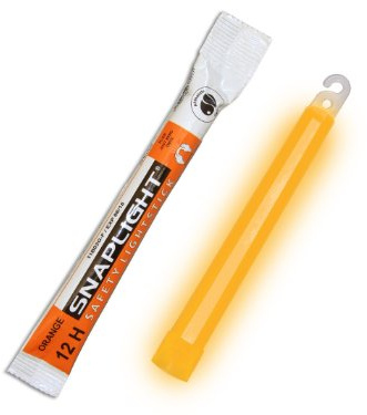 Bâtons lumineux orange cyalume SnapLight 15 cm, bâtons lumineux 12 heures (boîte de 10)
