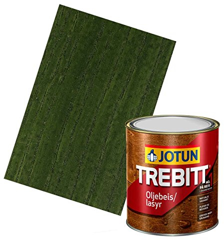 JOTUN TREBITT Lasur 837 Dunkelgrün 0,75l - Skandinavische Holzschutzlasur