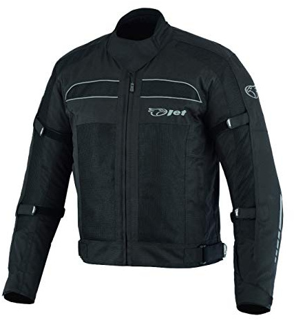 Jet Chaqueta Moto Hombre Verano con Armadura Malla Air Flow COLT (Negro, 3XL (EU 56-58))