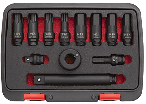 Sealey AK5617 12PC 3/4Sq Drive Impact Socket Bit & Accessories Set