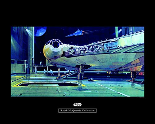 Komar Wandbild | Star Wars Classic RMQ Falcon Hangar | Kinderzimmer, Jugendzimmer, Dekoration, Kunstdruck | ohne Rahmen | WB140-50x40 | Größe: 50 x 40 cm (Breite x Höhe)