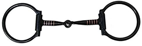 EquiSportsProducts Westerngebiss D-Ring Snaffle Bit - Sweet Iron - Copper Inlay (5,5'' (13,97 cm))