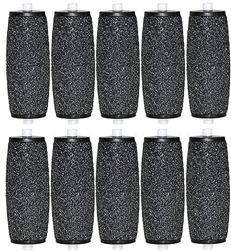 Hsthe Sea 10er Pack Extra Grob Mineral Ersatzrollen Scholl Velvet Smooth Pedi Ersatzrollenkopf Nachfüllpackungen für Scholl Velvet Smooth Hornhautentferner Nachfüllrollen, Blau