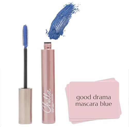 Chella Good Drama Blue Vegan Mascara, Blue, 10 ml