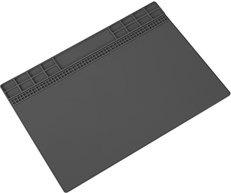Magnetische Silikon-Reparaturmatte, Elektronik-Reparaturmatte, Handy-Computer-Reparatur-Schreibtisch-Isolierunterlage für BGA- und Pistolen-Lötkolben, Werkbank, Hitzebeständige