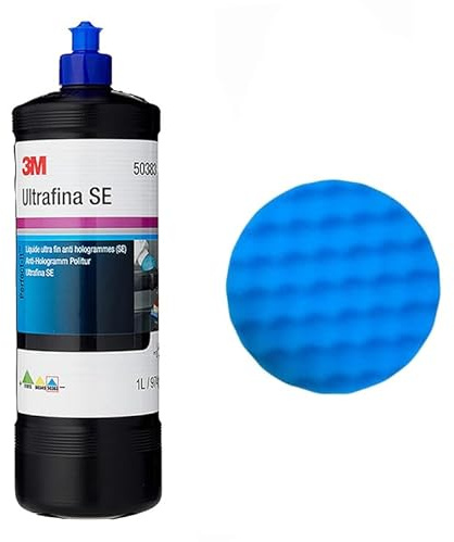3M Car Polishing Set - Ultrafina SE Anti-hologram Polishing Compound + 1x 3M 50388 Polishing Pad (150 mm) - 1-step Perfect-it Car Polishing