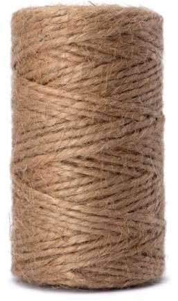 GARDENIX 180m Juteschnur aus Naturfaser 2 mm - 100% Biologisch Abbaubar - zum Basteln, als Deko, Geschenkverpackung, als Naturfaser Paketschnur für Garten (180m Länge, 2mm Stärke)