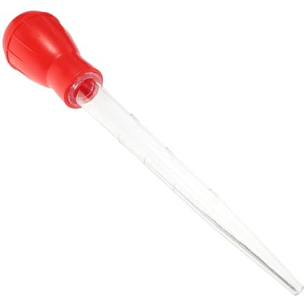 Milisten 1pc Drip Oil Seasoning Tube Turkey Seasoning Pump Food Liquid Dropper Injector Basting Pump Maker Basting Dropper Kitchen Oil Tubes Kitchen Gadgets Red