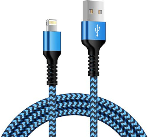 iPhone Charger Cable Fast Charge, 6FT/1.8M USB to Lightning Cable Cord | [MFi Certified] iPhone Cable Apple iPhone Charging Lead Wire for iPhone 14 Pro Max/14 Pro/14 Plus/14/13/12/11/SE/X/XS/XR/8/7