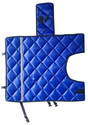 Wedhapy Manta para terneros de 27,6x29,1 Pulgadas Impermeable Gruesa para Cabras cálida Ajustable para Invierno Resistente al Viento Plegable Suave para Mini Caballos