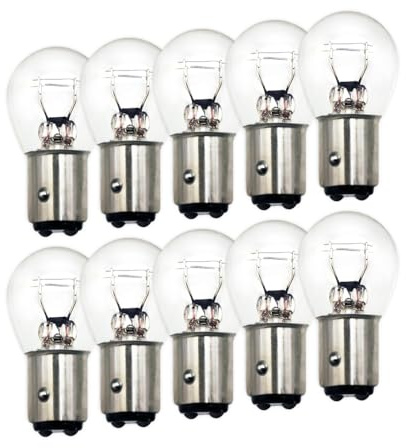 Lanuovx P21/5W 24V 10 x Auto Bremslicht & Rücklicht Birne 21/5 Watt Birne für Rückleuchten, Bremslichter, Blinker 21/5W Ersatzlampe für Auto, Motorrad, Lkw
