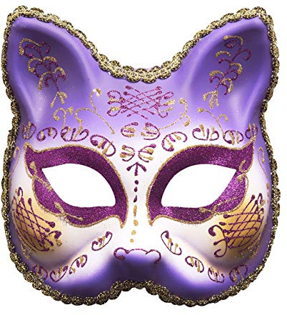 Damen Karneval Maskenball Venezianische Maske Augenmaske Fasching Frau Venezianische-Masken Für Weiß Masken Männer Sexy Sex Halloween Venetian Mask Faschings Faschingsmaske Faschingsmasken