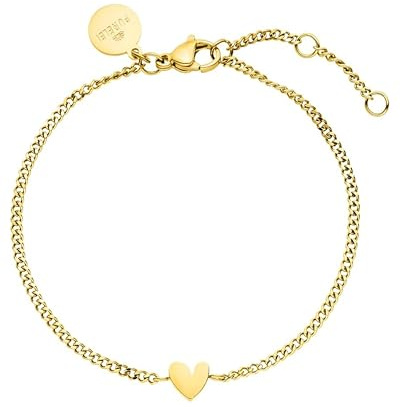 Purelei Tiny Heart Armband (Gold) – Filigranes Damen Armband – Aus langlebigem Edelstahl (14K vergoldet) – Verstellbare Länge 16-19 cm – Hawaiianisch inspiriert & wasserfest