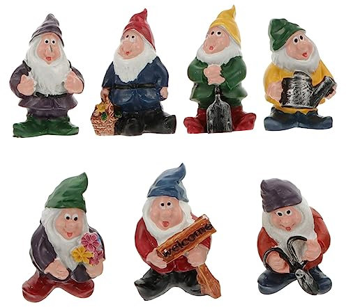 OFFSCH Zwergenornament Aus Kunstharz Für Schreibtisch Und Mikrolandschaft Lustige Dekorationsfigur