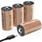 AKTTKA Pilas C Recargables 1,5V 7200mWh, Batería C Litio de Alta Capacidad con Cable de Carga Tipo C, Baja AutoDescarga, Pilas Recargables Tipo C / R14 / LR14 (4 Piezas)